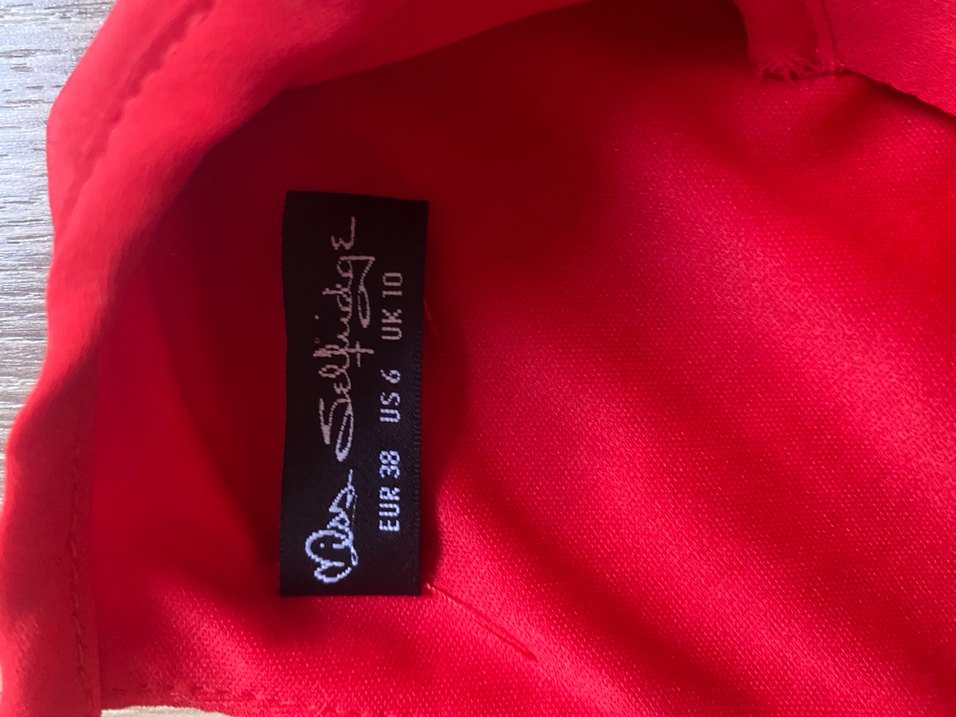 Kırmızı Mini  Elbise V Yakalı - Görsel 3