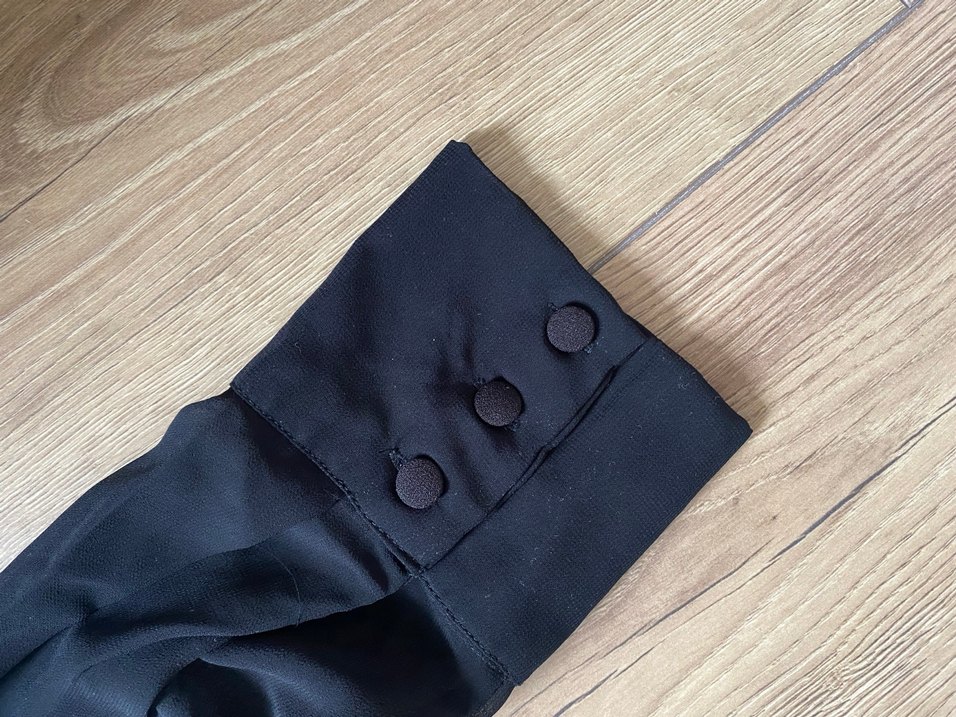 Kolları şifon yelek ceket - Görsel 4