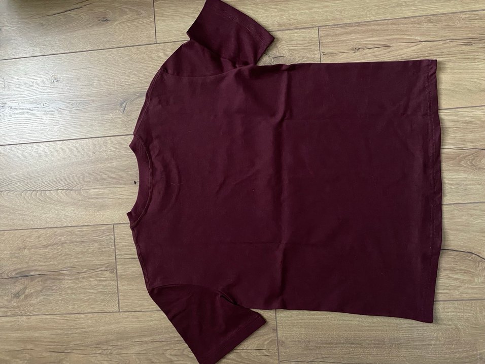 Bordo Kısa Kollu Tişört - Görsel 2