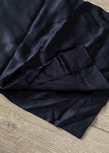 Siyah Saten  Pantolon - Görsel 6