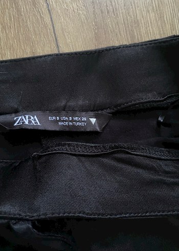 Siyah Saten  Pantolon - Görsel 3