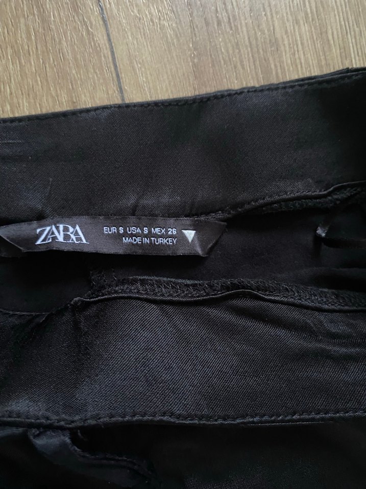 Siyah Saten  Pantolon - Görsel 3