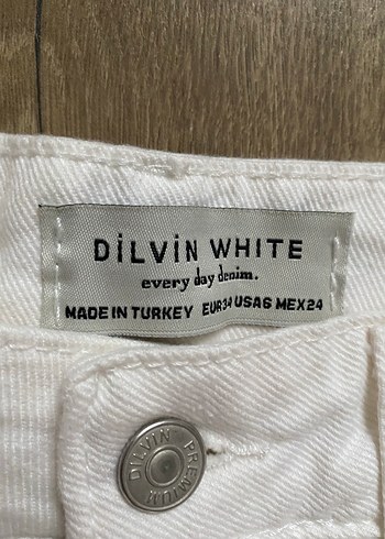 Beyaz Regular Fit Kadın Midi Kot Pantolon - Görsel 3