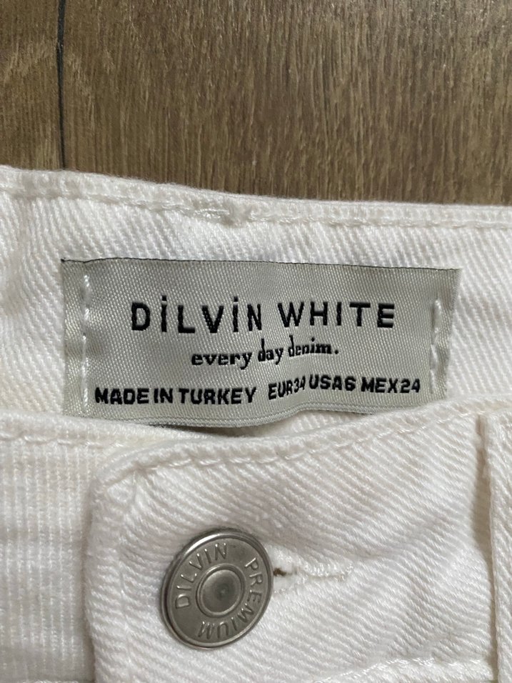 Beyaz Regular Fit Kadın Midi Kot Pantolon - Görsel 3