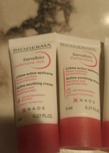 Bioderma Sensibio Yatıştırıcı Krem 5ml 12/2026. (TANE 65) - Görsel 3