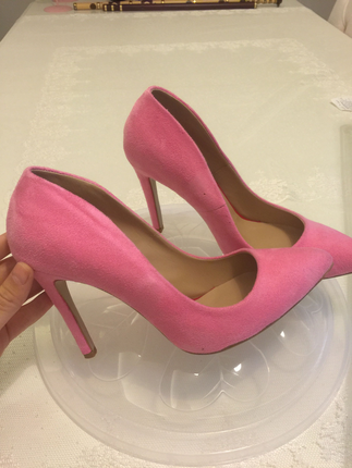 Pelinin Ayakkabıları PEMBE SÜET STİLETTO