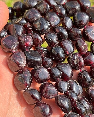  Beden Lal Garnet (Granat) İri Tımbıl Dizi