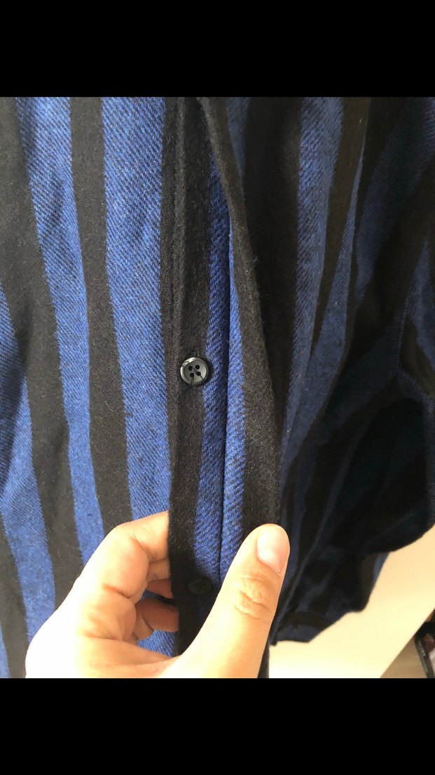 L beden gizli düğmeli dar kalıp oduncu gömleği sıfır - Görsel 2