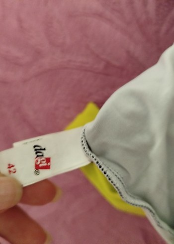 xl Beden Sarı Askılı Retro Düğmeli Kadın Mayo