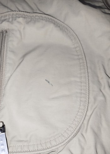 Bej Fermuarlı unisex Streetwear Mont - Görsel 2