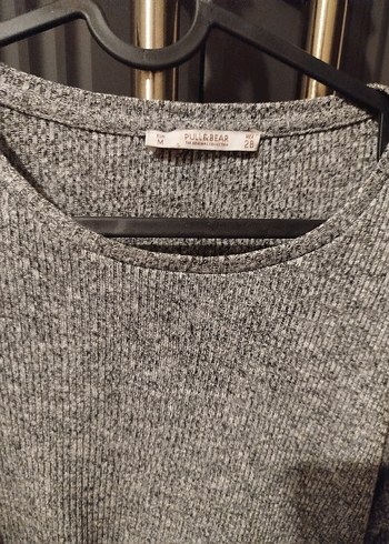 Gri Kadın Triko Salaş Kazak - Görsel 2