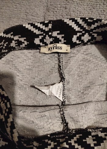 Desenli Bohem Örgü İspanyol Paça Pantolon - Görsel 3