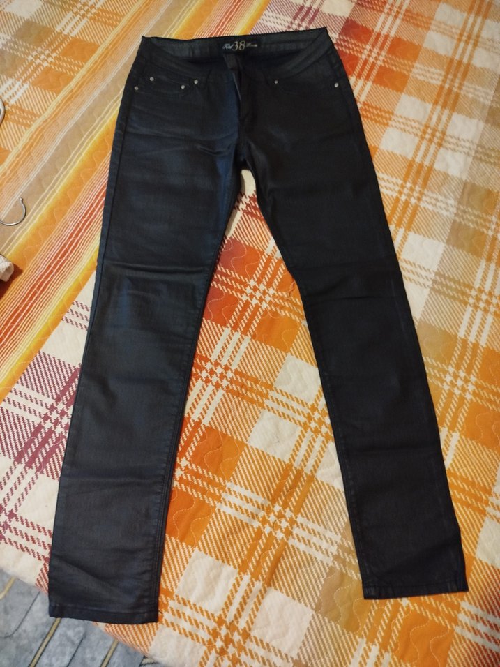 Siyah Deri takım alt üst - Görsel 2