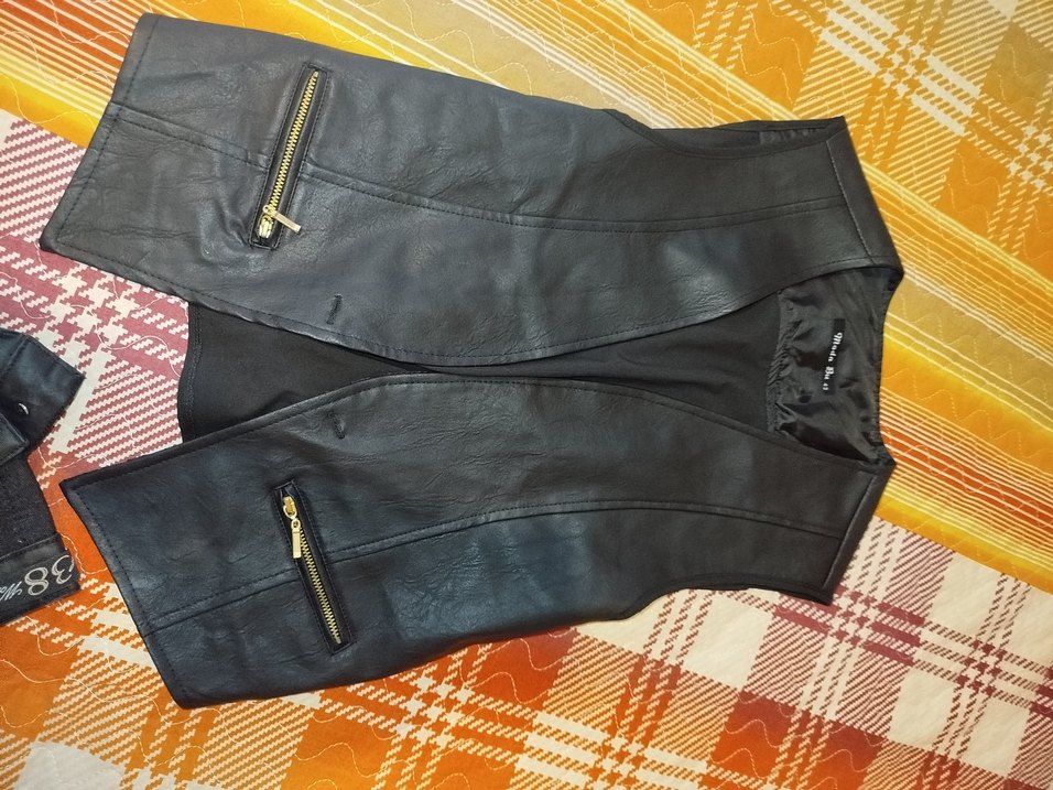 Siyah Deri takım alt üst - Görsel 5