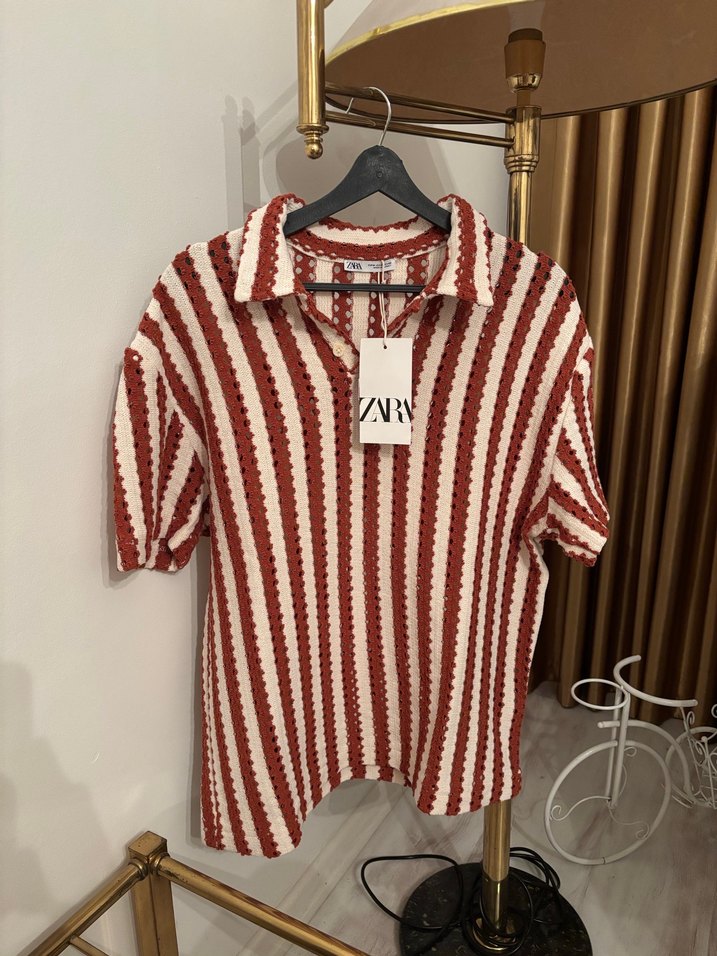 Zara polo yaka etiketli orijinal t shirt - Görsel 2
