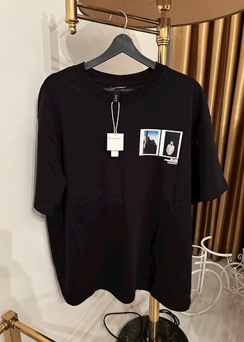 Hm baskı detaylı orijinal sıfır t shirt - Görsel 2