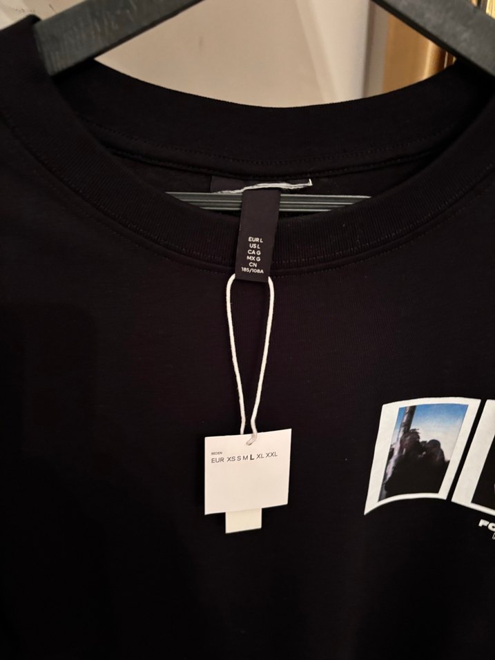 Hm baskı detaylı orijinal sıfır t shirt - Görsel 4