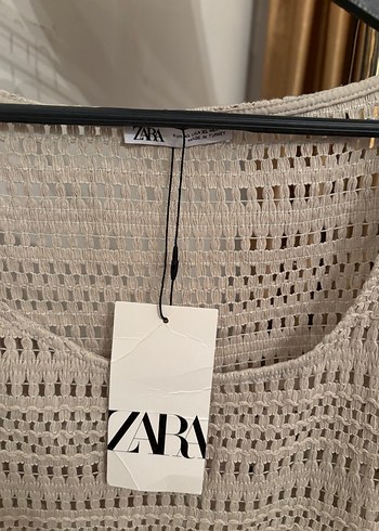 Zara kroşe örgü atlet etnik - Görsel 3