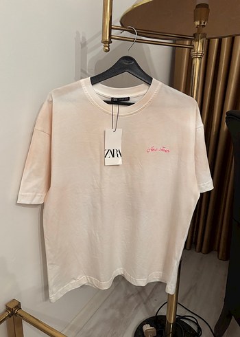 Zara orijinal baskı detaylı t shirt sıfır - Görsel 3