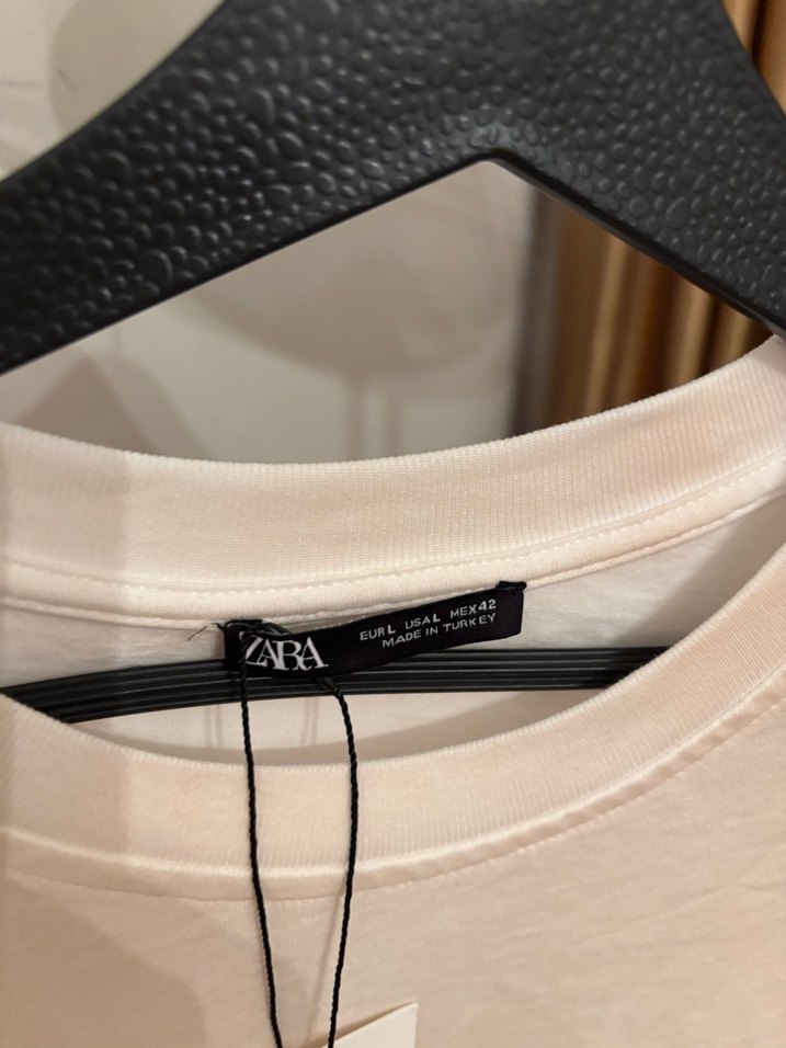 Zara orijinal baskı detaylı t shirt sıfır - Görsel 5