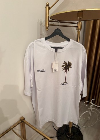 H&m palmiye deraylı t shirt orijinal sıfır - Görsel 2