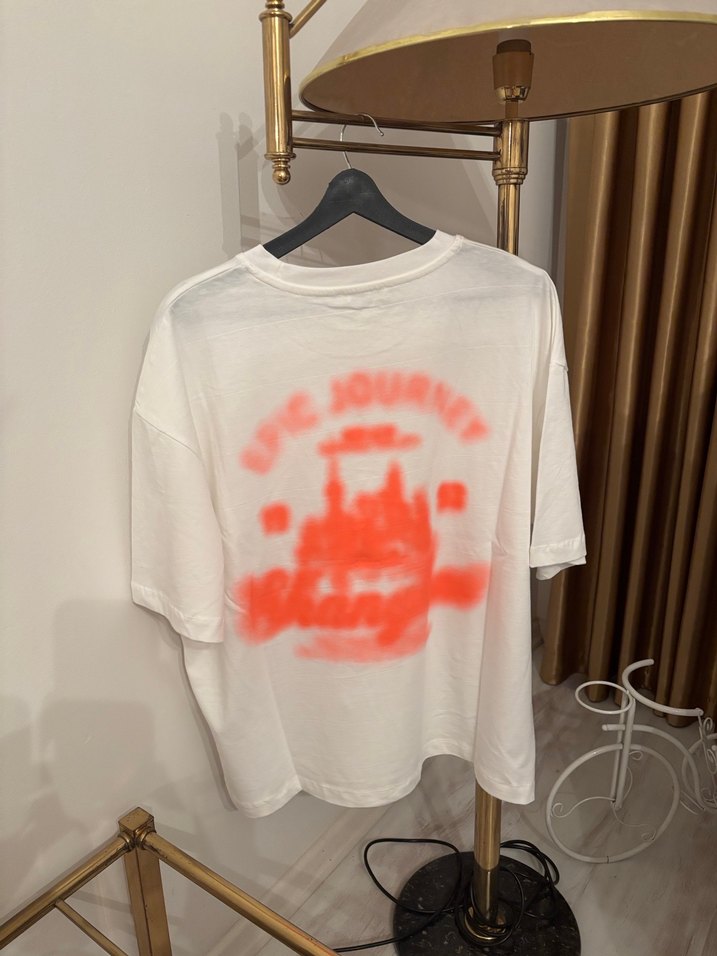 Zara baskı detaylı etiketli orijinal t shirt - Görsel 4