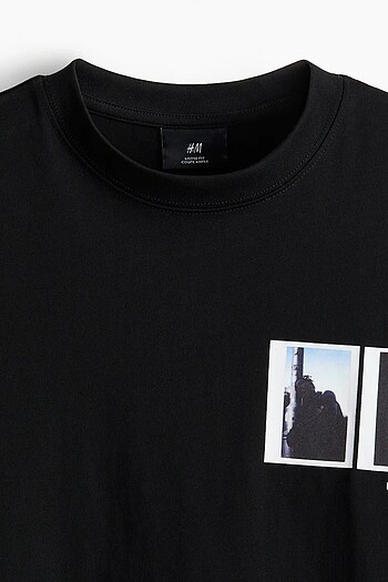 H&M H&m baskılı t shirt orijinal sıfır