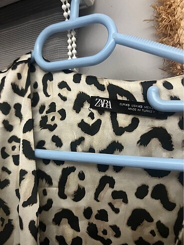 xs Beden Zara Leopar Midi Elbise