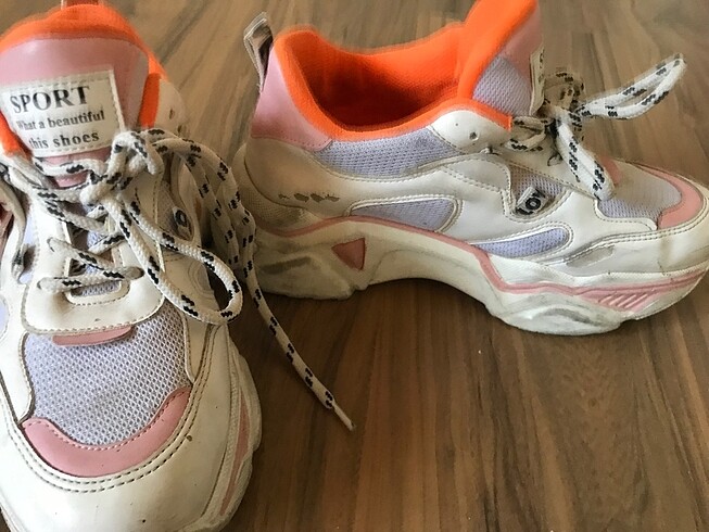 37 Beden pembe Renk Kadın sneaker