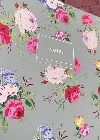 Pembe ve çiçek desenli not defterleri - Görsel 6