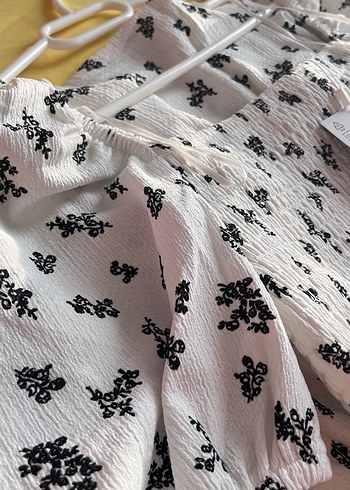 Kısa Kollu Beyaz Mini Bohem Elbise - Görsel 6