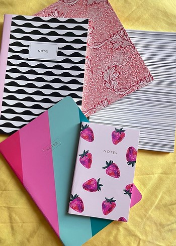 Pastel Pembe Renkli Defter Seti - Görsel 3