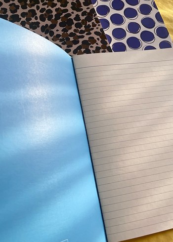 Parlak Mavi Noktalı Defter - Görsel 6