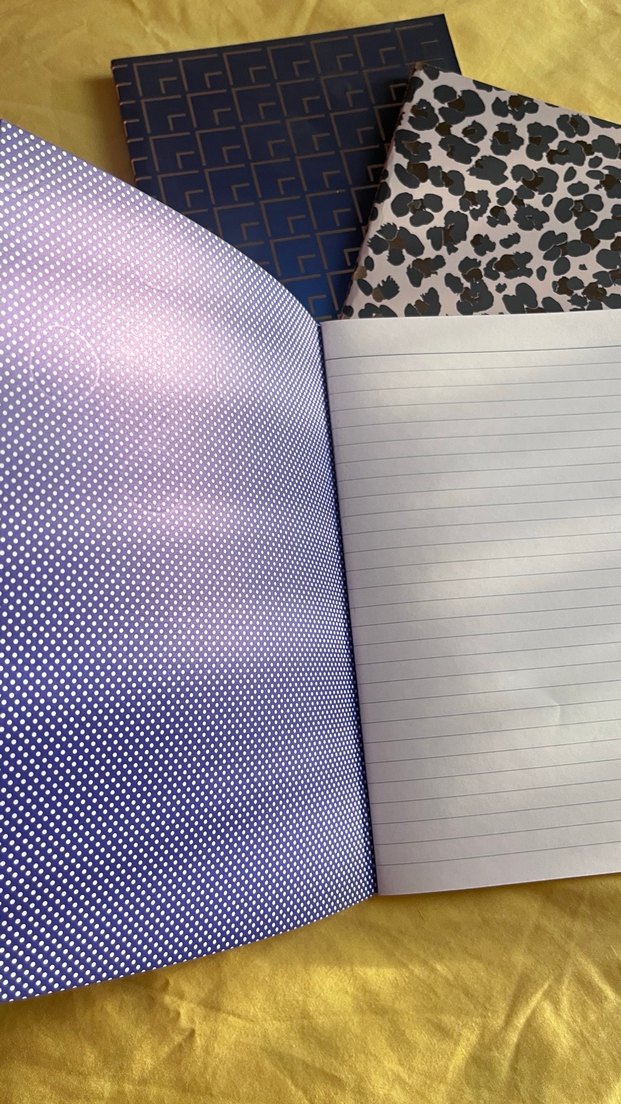 Parlak Mavi Noktalı Defter - Görsel 2