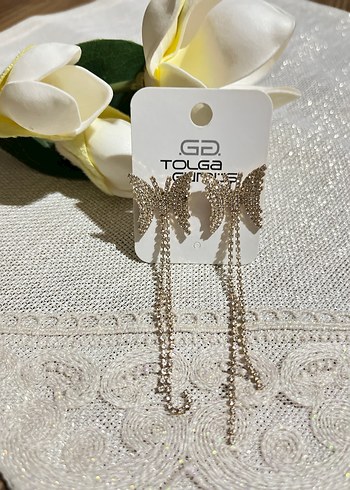 Pembe İşlemeli Parlak Kolye ve Küpe Seti - Görsel 5