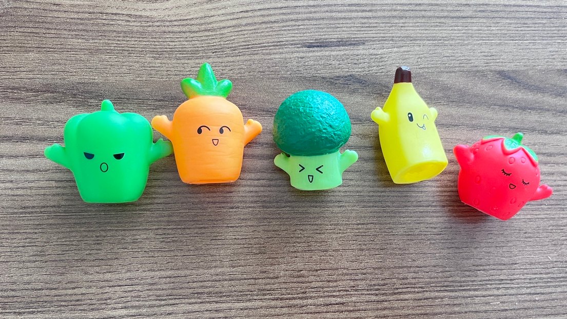 Renkli Meyve Parmak Kuklaları Seti - Görsel 3