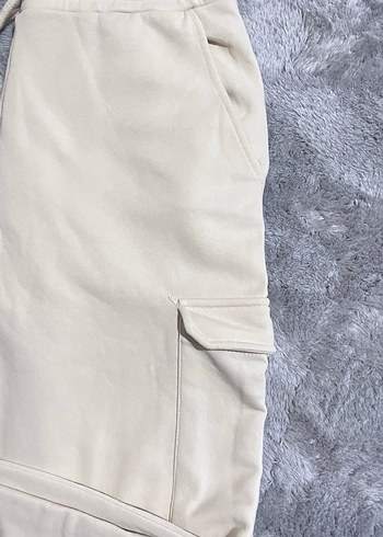 Jennyfer Bej Pamuklu Fermuarlı erkek Alt Eşofman - Görsel 4