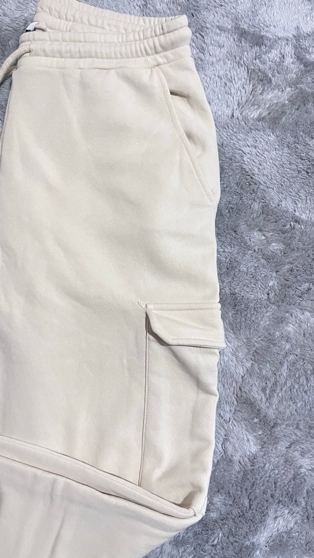 Jennyfer Bej Pamuklu Fermuarlı erkek Alt  Eşofman - Görsel 4