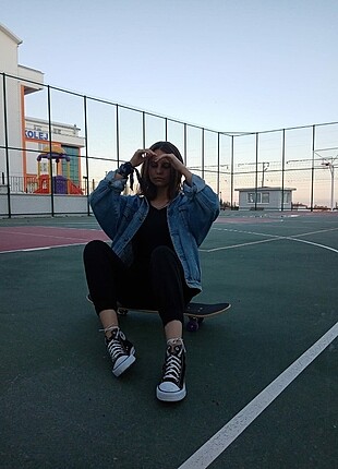 Vintage kot ceket unisex