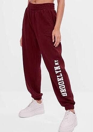 Brooklyn bordo bershka esofman