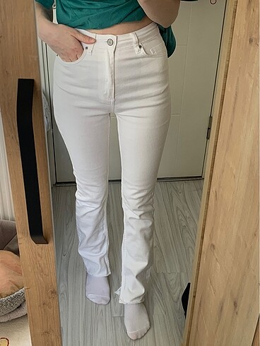 Trendyolmilla Beyaz Denim Jean