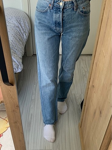 Zara Normal Bel Jean Denim Kot