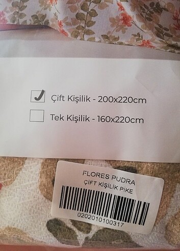 Beden Elart pamuklu çift kişilik yatak örtüsü