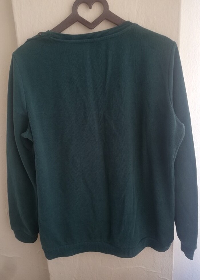 2. El bluz xxl beden koyu yeşil  - Görsel 3
