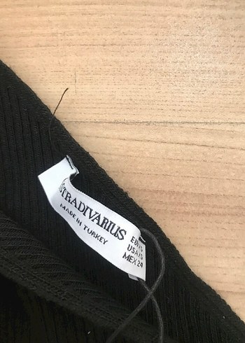 Stradivarius Tek Omuzlu Siyah Uzun Elbise