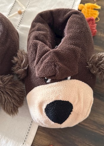 Penti Kahverengi Peluş Erkek Çocuk Ev Terliği
