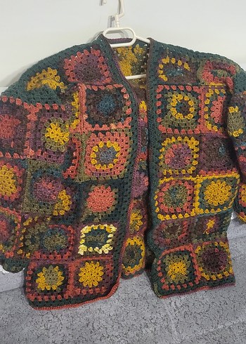 Zara Bohem Çok Renkli Örgü Hırka