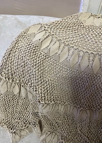 El Yapımı Bohem Örgü Masa Örtüsü - Görsel 3