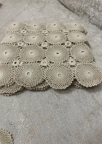 El Yapımı Bohem Dantel Örtü - Görsel 4
