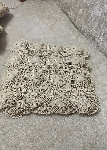 El Yapımı Bohem Dantel Örtü - Görsel 5